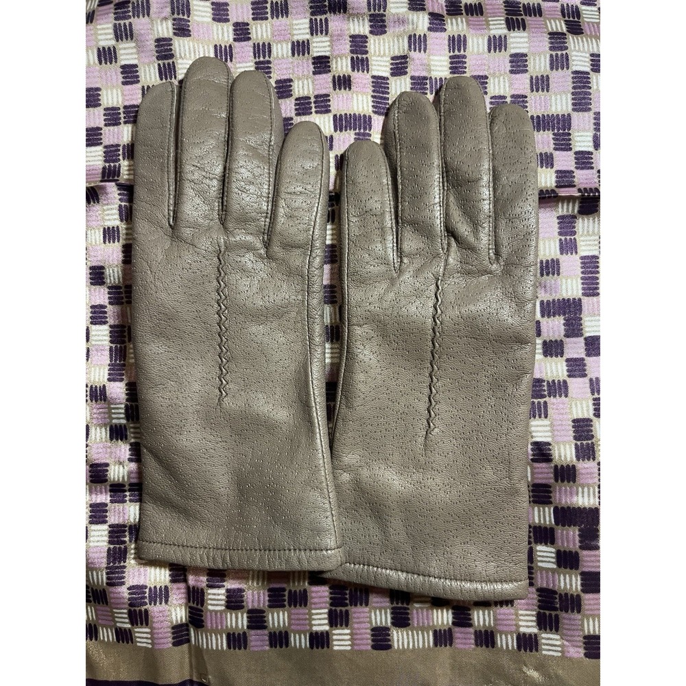Vintage Fownes Women's Genuine Leather Lined Driving Gloves Size Medium 8-3 pair